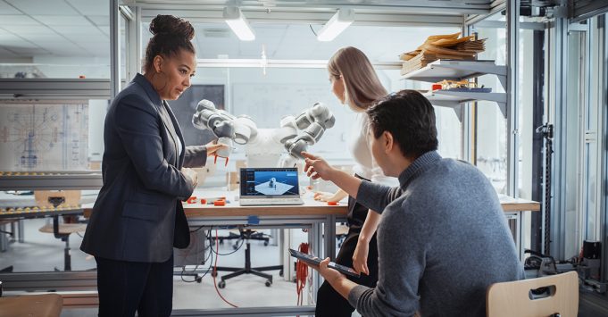 IT-Security, Digitaler Zwilling und Öko-Produktion Industrie-4.0