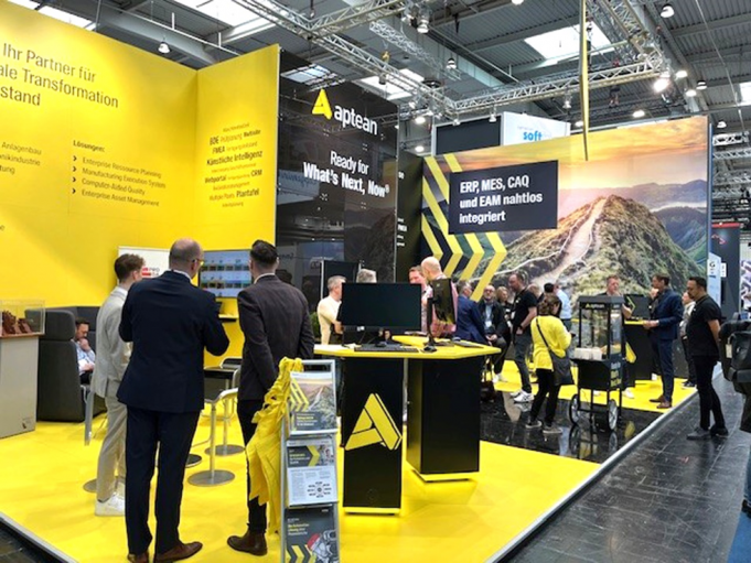 ERP und Fertigungssteuerung aus einer Hand Aptean Messestand