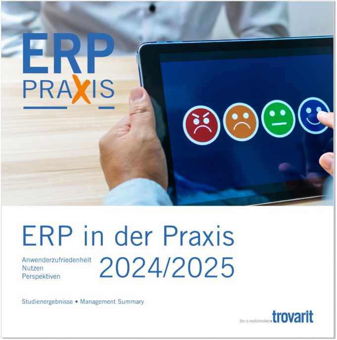 Studie „ERP in der Praxis 2024/25“: Servicequalität der Anbieter in der Kritik Studie ERP Praxis 2024