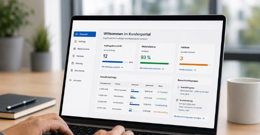 Kundenportal in der Fertigung
