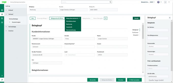Cloud-basierte ERP-Lösung für kleine Unternehmen